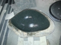 Naturalny granit zielony zlew łazienka i basenu
